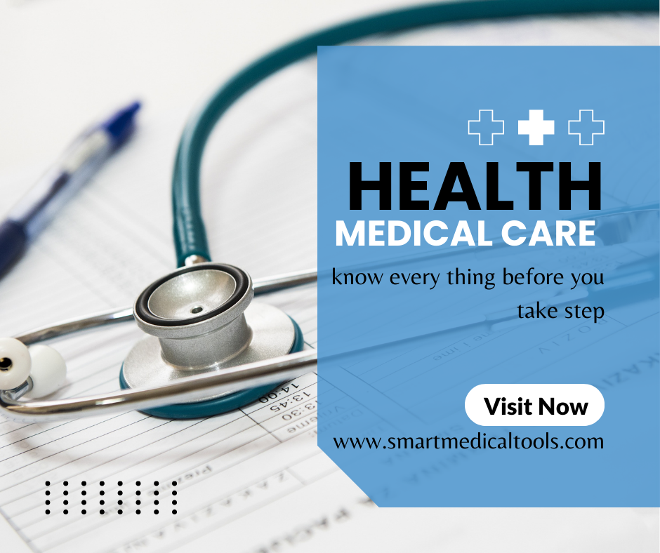 white and blue medical care facebook post